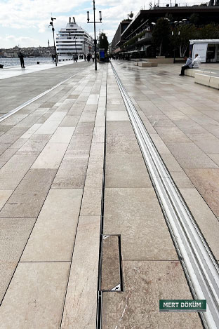 Polymer Drainage Channel and Stainless Steel Fugue Drainage Grille